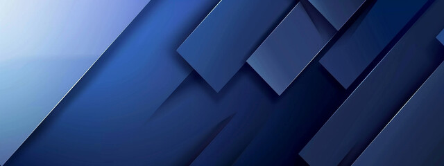 Abstract blue geometric shape overlay layer background technology style, Blue and grey glossy squares abstract tech banner design. Modern abstract blue background.