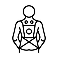 Posture Correction line icon