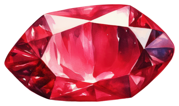 PNG Gemstone jewelry diamond red.