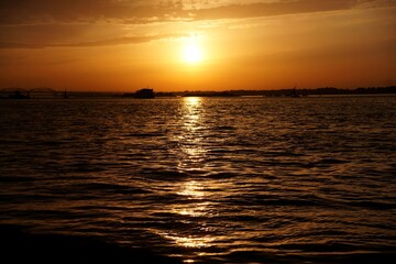Fototapeta premium sunset over the sea