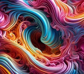 Surreal Dreamscape"is a mesmerizing 3D background that transports you to a world of serenity and wonder. Soft, ethereal clouds drift across a gentle, gradient sky, gradating from pale blue to lavender