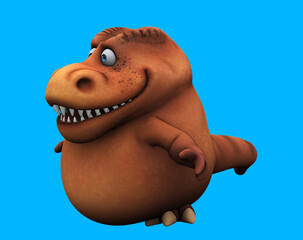 Fun 3D cartoon trex talking © Julien Tromeur