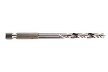 Carbide drill bit for drill on empty background.