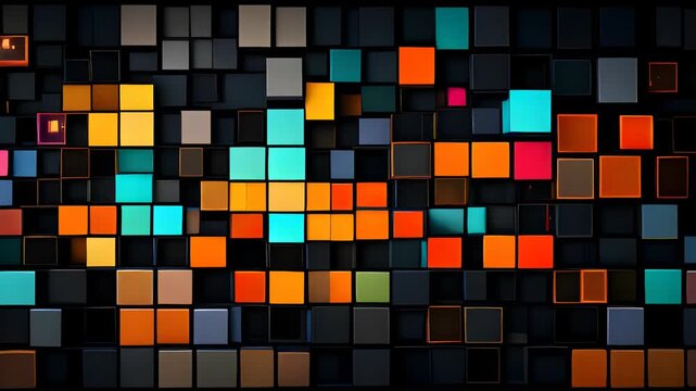 abstract background with colorful squares