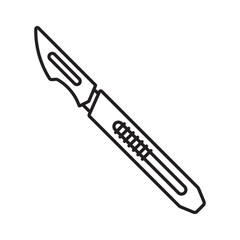 surgical scalpel icon symbol