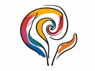 Obraz premium Doodle art abstract swirling for background design, print, wallpaper.