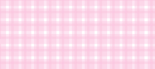 Pink and white plaid pattern background