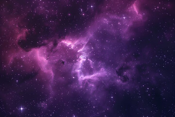 Purple Blue Nebula Starry Night Sky Background
