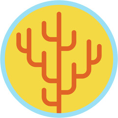 Vector Icon Coral Reef, Sea Life, Underwater, Aquatic, Marine, Animals