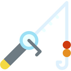 Vector Icon Fishing Rod, Fishing, Hobbies And Free Time, Fisher Reel, Hobbies, Fishing Tool
