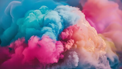 Fototapeta premium A Stunning Display of Colorful Cloud Formation