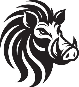 recommend clip art: warthog vector silhouette illustration logo art