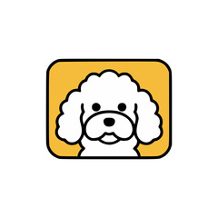 dog hair grooming care logo vector illustration template design