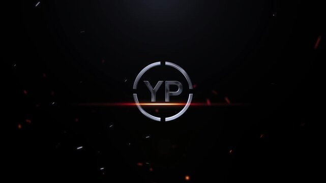 Cinematic YP 3D Logo Animation Trailer On Black Background