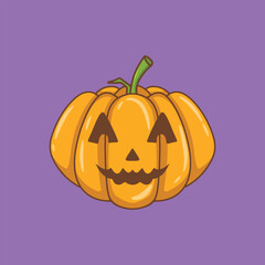 illustration art halloween pumpkin character design 