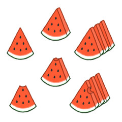 切られたスイカ