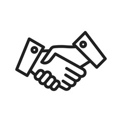 Handshake icon vector image. Suitable for mobile application web application and print media.