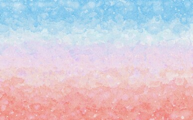 夕焼け空をイメージした水彩背景素材