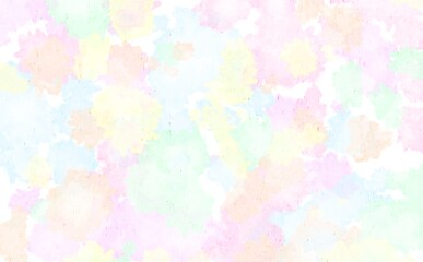 コットンキャンディをイメージした水彩背景素材