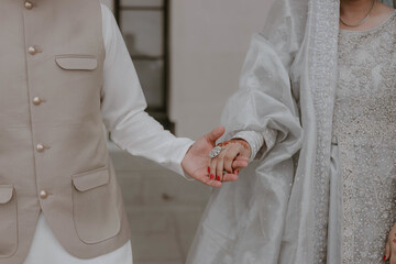 Bride Hand in Groom Hand