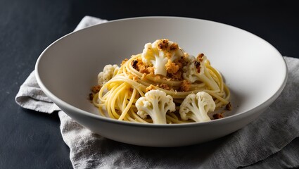 Pasta chi Vruoccoli Arriminati (Sicilian Pasta With Cauliflower and Toasted Breadcrumbs)