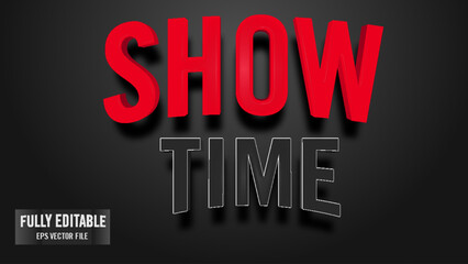 Red and black ordinary 3d editable text effect