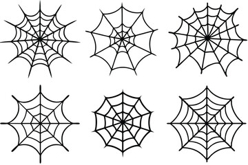 Spider net line art illustration Design Concepts