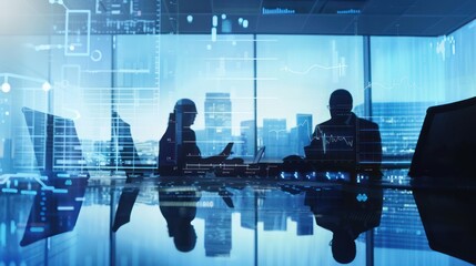 Enterprise architecture planning session with IT professionals and business analysts