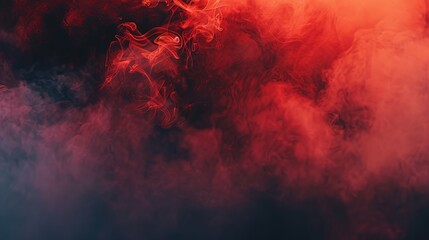 Deep Red Hues with Smoky Shadows as Background
