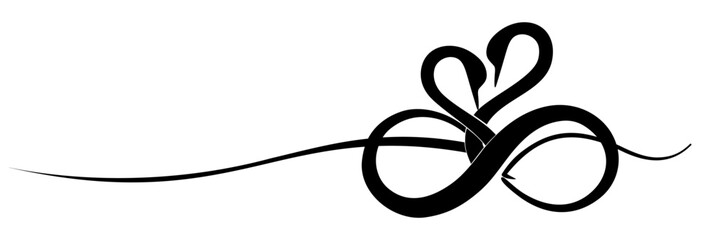 line art infinity love silhouette illustration  background for a infinity day