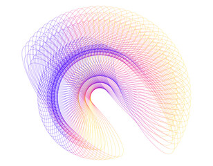 abstract spiral shape