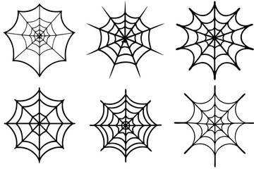 Spider net line art illustration Design Concepts