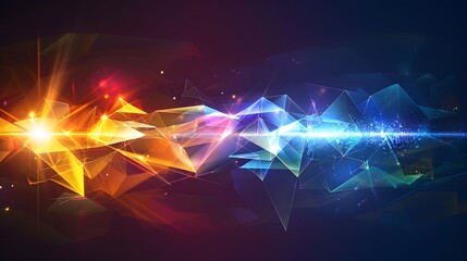 Obraz premium diamond with rainbow light