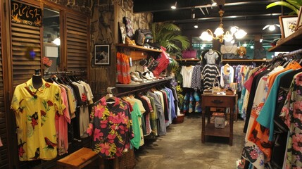 Envision a fashionable store in Manila, offering the latest trends in Asian fashion.