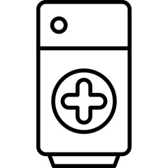 Obraz premium Fridge Icon