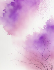 Obraz premium abstract background with clouds - abstract purple and pink splashes background - Generative AI