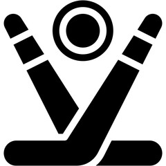 Vector Icon Ice Hockey, Hockey, Hockey Stick, Winter Sports, P0uck