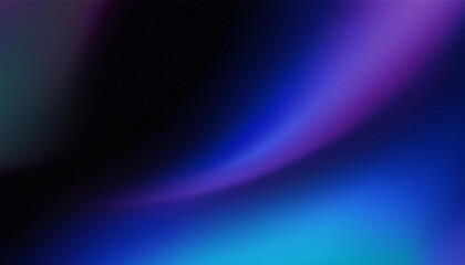 Fototapeta premium Grainy noisy background blue black gradient abstract glowing color shape noisy banner poster header 