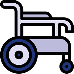 Vector Icon Wheelchair, Hospital, Healthcare And Medical, Wheelchair, Disability