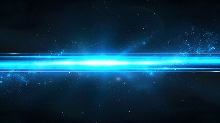 Obraz premium blue light on dark background
