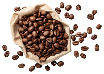 Naklejka premium PNG Coffee brown coffee beans ingredient.