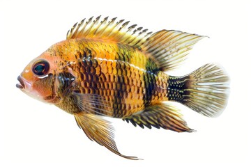 Fototapeta premium Closeup of a Colorful Fish with Black Spots