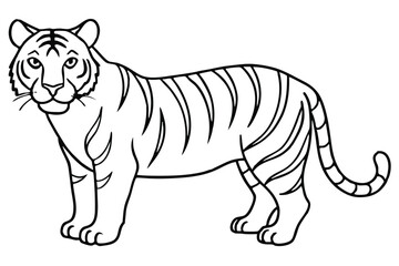Tiger line art illustration Design Concepts