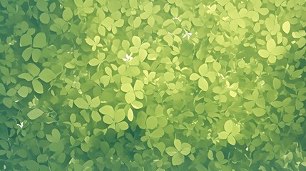 Obraz premium Green Leaf Pattern Background