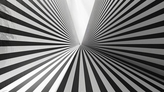 the Ponzo illusion, where converging lines make parallel lines look different in size