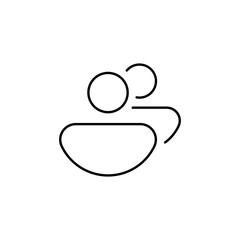 Minimalist User Group Icon - Simple, Flat Vector Graphic Representing Teamwork, Community, and Collaboration for Web and App Design
