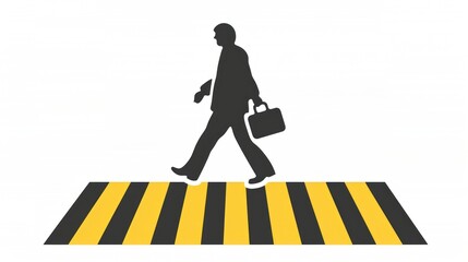 Pedestrian crossing icon