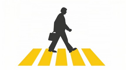 Pedestrian crossing icon