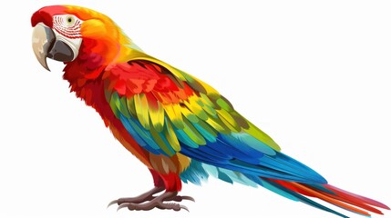 Obraz premium Colorful Parrot Wings Pictures for Children's Learning