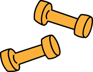Dumbbell fitness exercise icon vector illustration